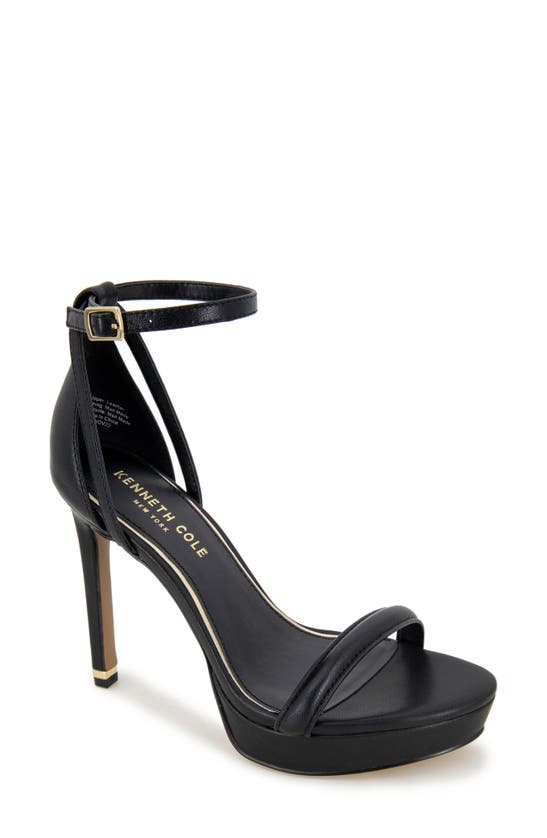 Kenneth Cole Women's Nya Ankle Strap High Heel Sandals In Black