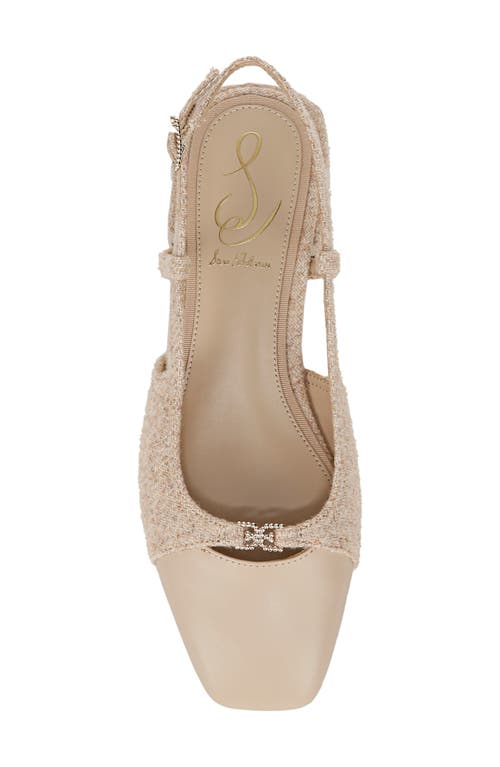 Shop Sam Edelman Kara Slingback Flat In Beechwood/oat