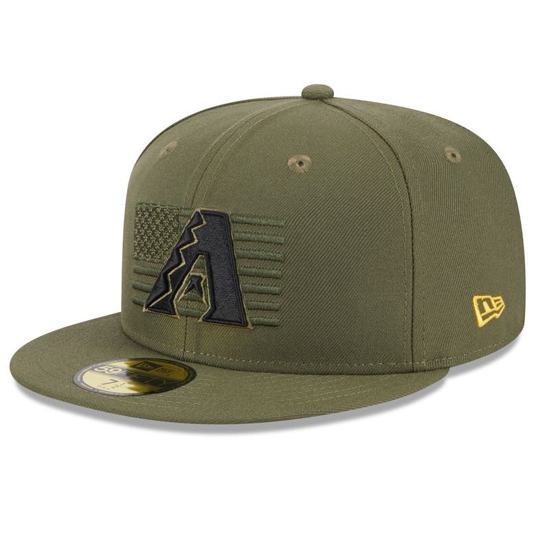 New Era Green Arizona Diamondbacks 2023 Armed Forces Day On-field ...