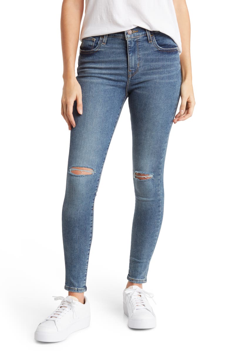 Levi's® High Waist Ripped Super Skinny 720® Jeans | Nordstromrack