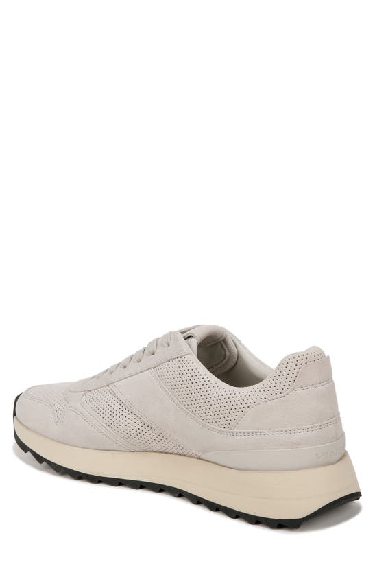 Shop Vince Edric Perforated Sneaker In Horchata