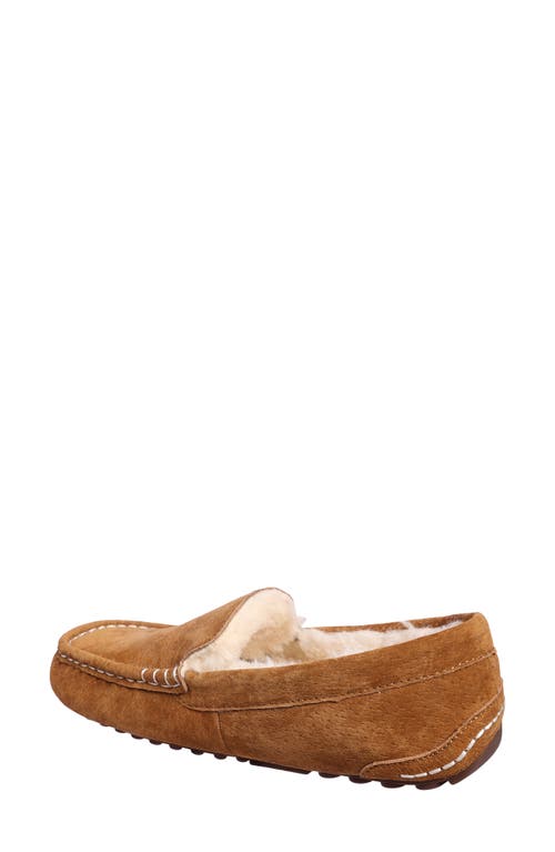 Shop Lamo Callie Faux Fur Lined Slipper In Chestnut