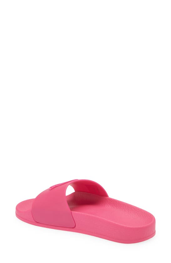 Shop Moncler Kids' Basile Slide Sandal In Magenta