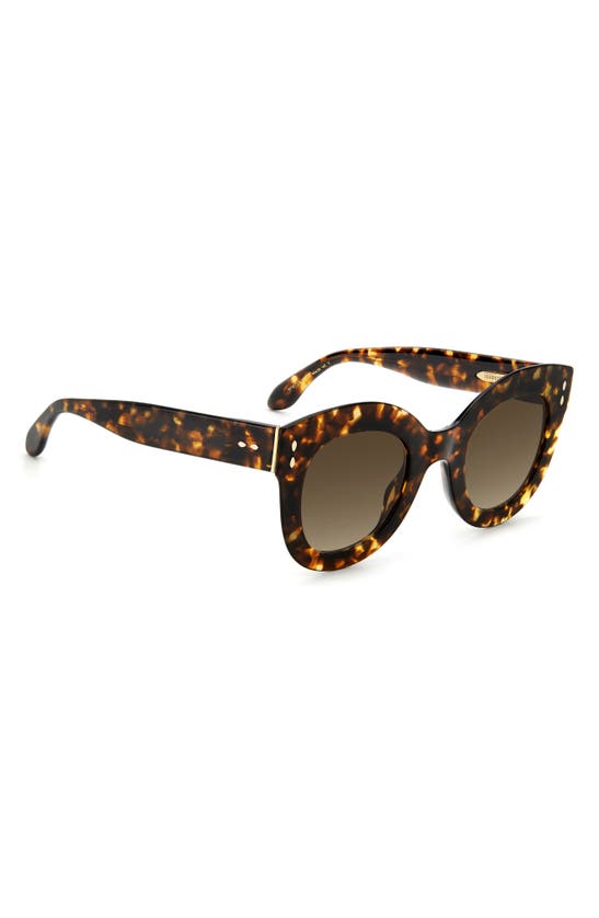 Isabel Marant 49mm Round Sunglasses In Medium Brown