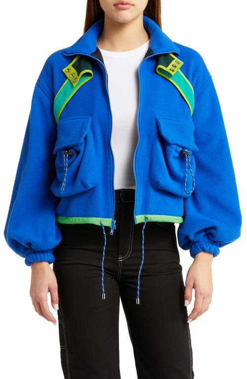 KkCo Pacific Polar Fleece Jacket in Cobalt