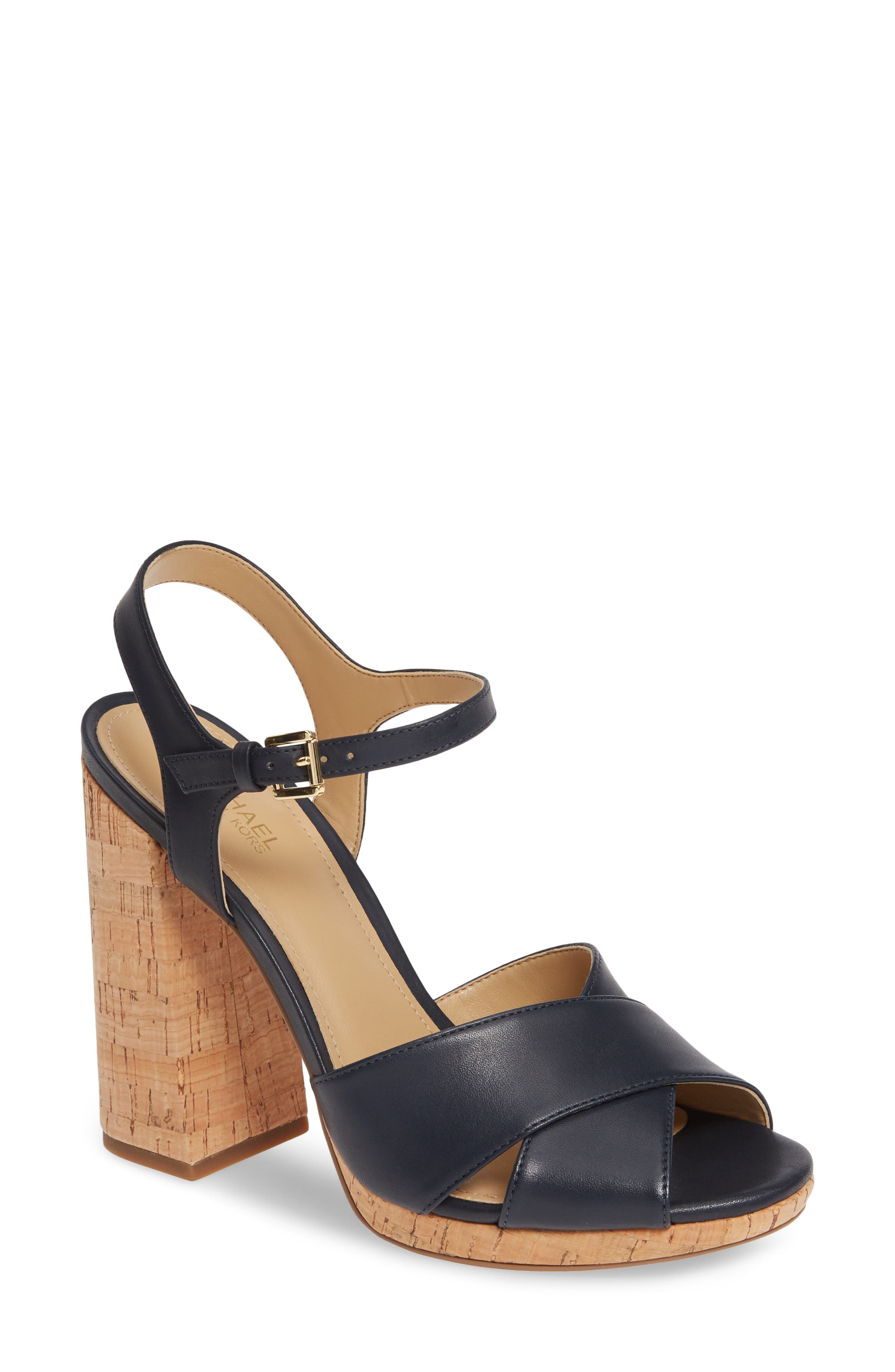 Michael Michael Kors Alexia Platform Sandal, Blue