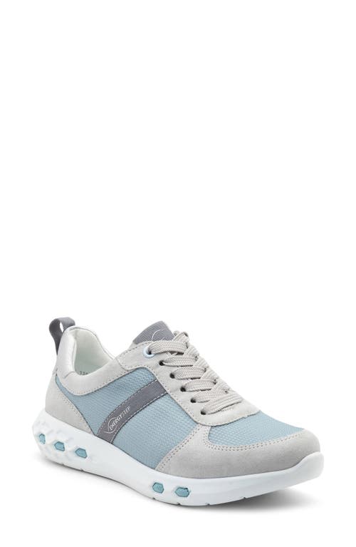 Shop Ara Jennifer Energystep Sneaker In Aqua Mesh/silver Trim