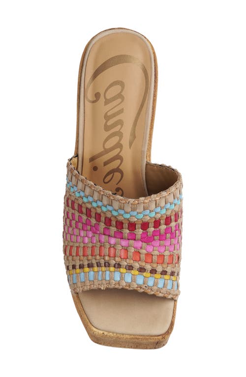 Candies Candie's Nelya Platform Wedge Sandal In Natural Raffia