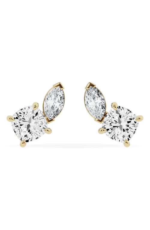 Jennifer Fisher 18K Gold Mixed Lab Created Diamond Fashion Stud Earrings - 2.62 ctw in 18K Yellow Gold at Nordstrom
