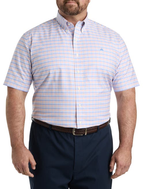 Shop Brooks Brothers Non-iron Gingham Sport Shirt In Coral Multi