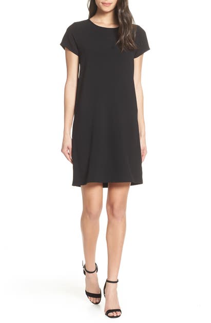Chelsea28 Crepe Shift Dress In Black