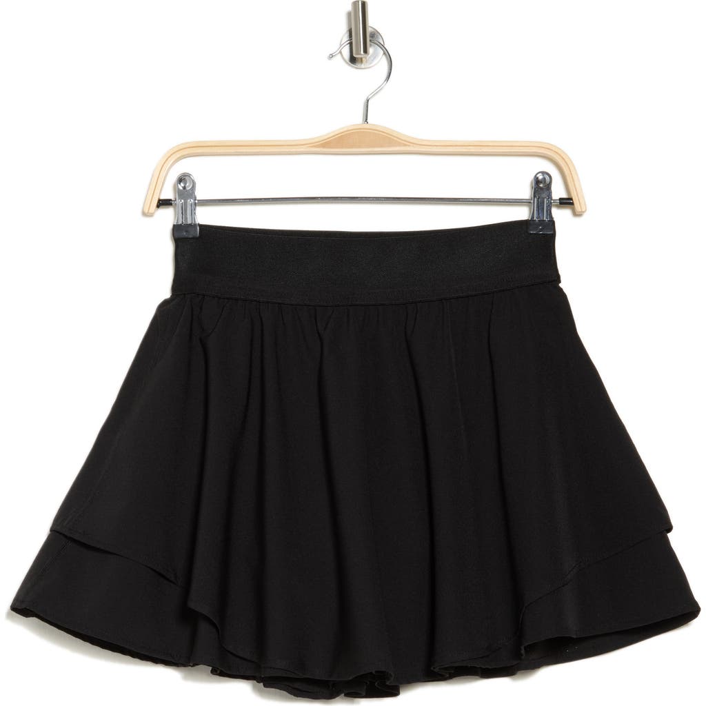 90 Degree By Reflex Lightstreme Perforated Hypersoft Skort In Black