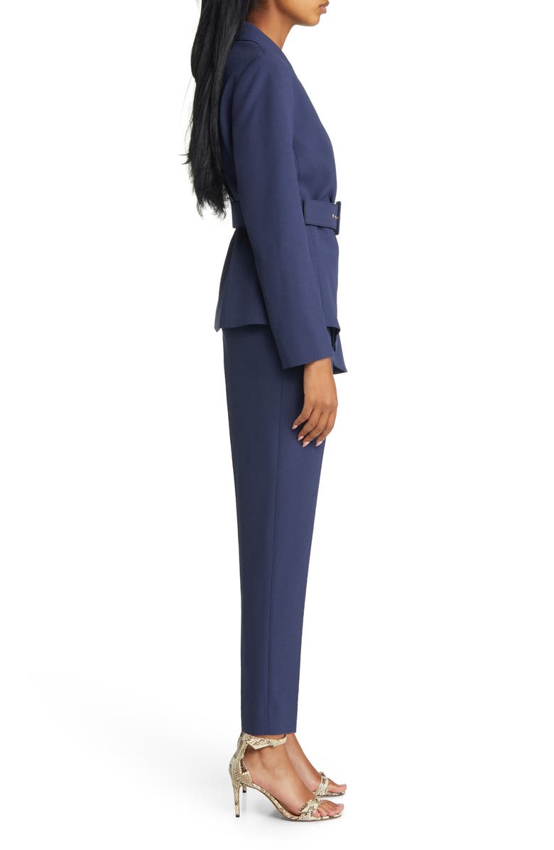 Tahari ASL Peak Lapel Belted Blazer & Pants Set | Nordstrom