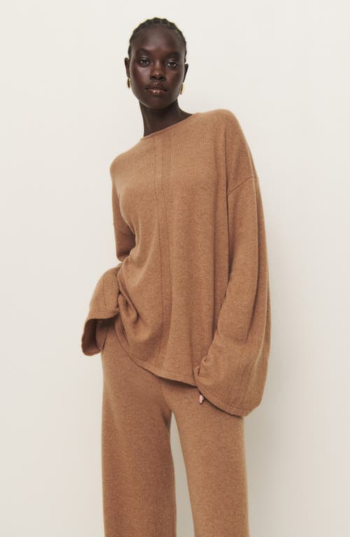 Reformation Silver Lining Cashmere Two Piece In Camel