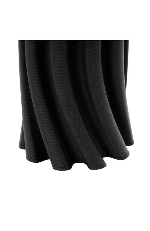Vivian Lune Home Black Ceramic Vase In Black