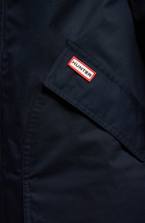 Hunter Downing Hooded Rain Jacket In Night Sky