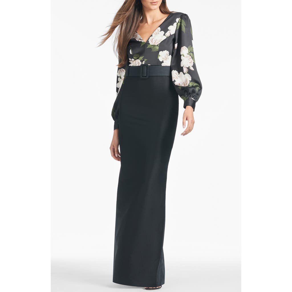 Sachin & Babi Schylor Gown In Multi