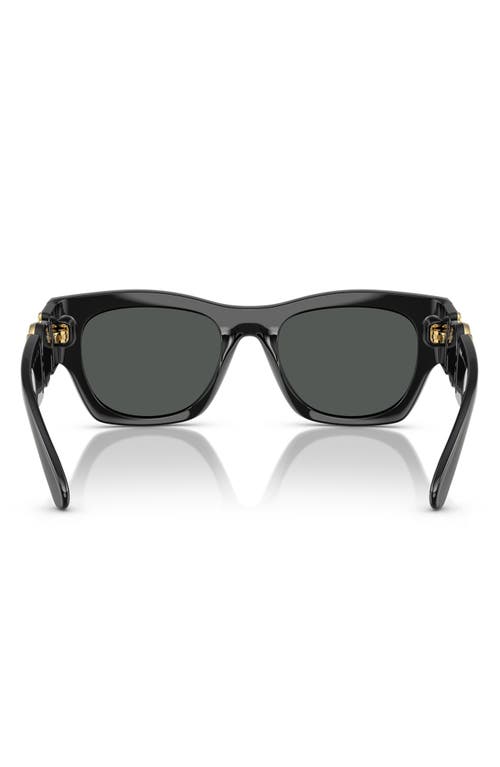 Shop Versace 52mm Pillow Sunglasses In Dark Grey