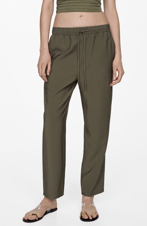 MANGO MANGO ELASTIC WAIST JOGGER TROUSERS