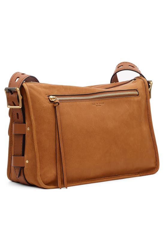 Rag & Bone Field Leather Messenger Bag In Brown ModeSens