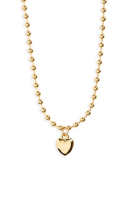 Heart Pendant Necklace in 14K Gold Dipped
