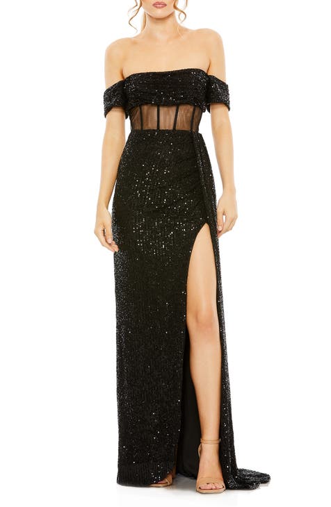 Nordstrom black sequin outlet dress