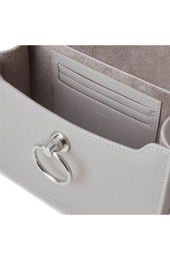 Shop Mulberry Small Amberley Leather Crossbody Bag In Pale Grey