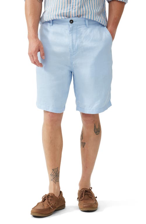 Westlock Linen Shorts in Aquamarine