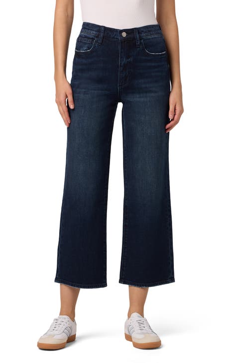 High Waist Crop Wide Leg Jeans (Simone)