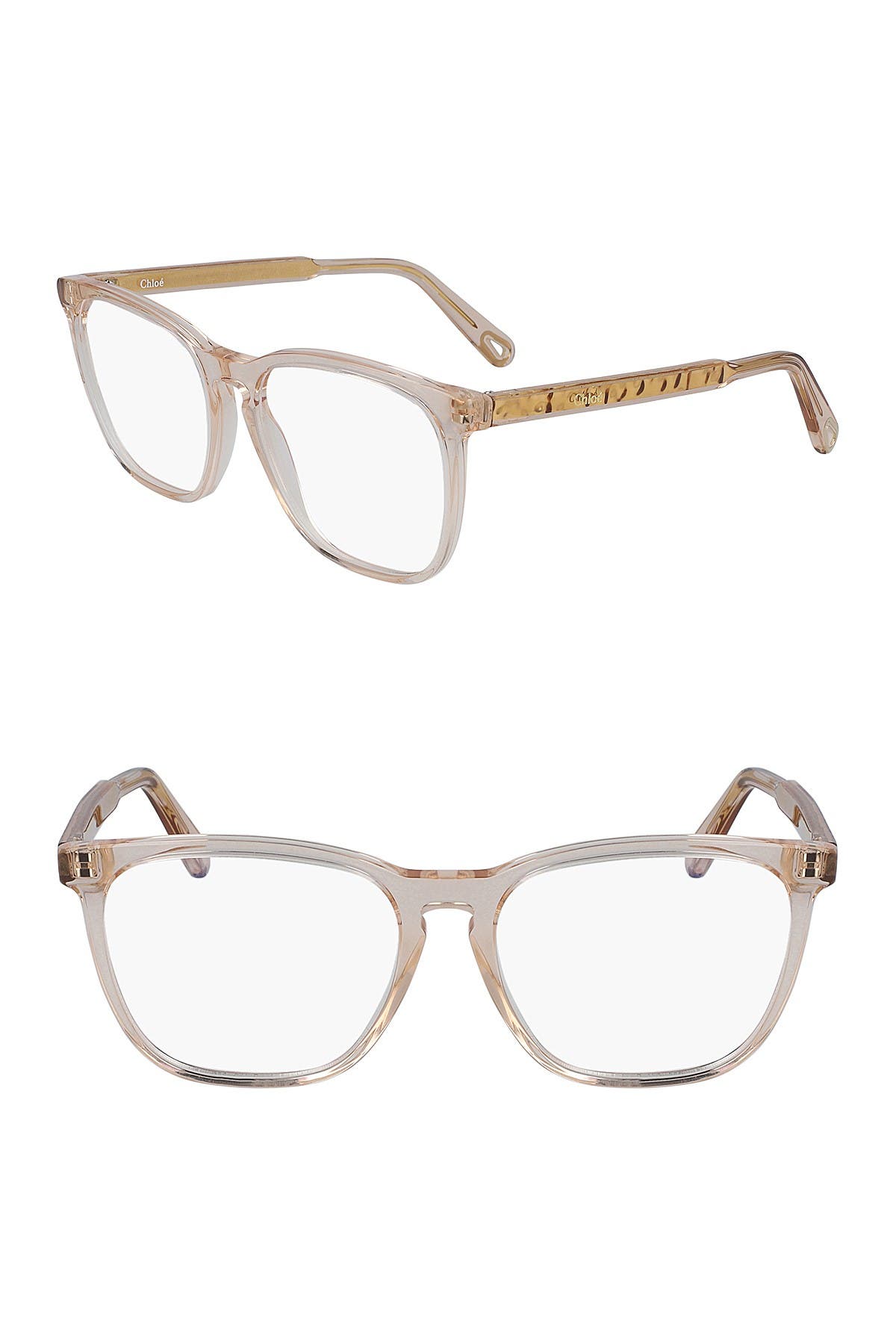 chloe 53mm mod rectangle full rim optical frames