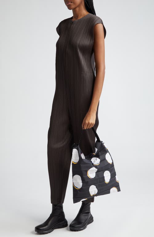 ISSEY MIYAKE PLEATS PLEASE ISSEY MIYAKE BEAN DOTS PLEATED TOTE 