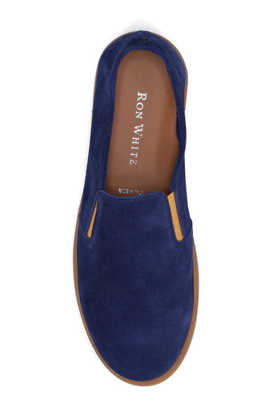 Ron White Wilbur Water Resistant Slip-on Shoe In Marine