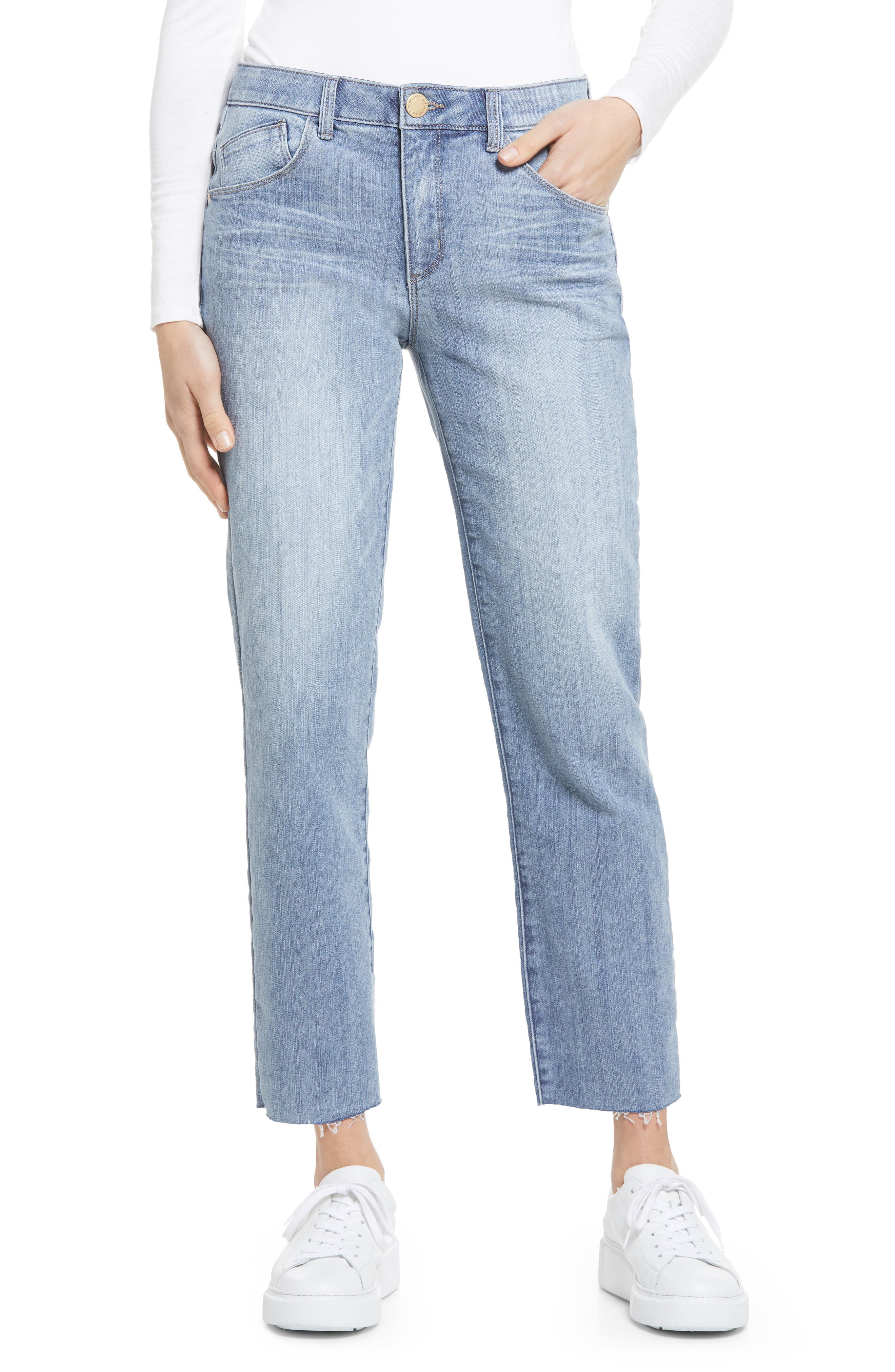 Raw hem cropped jeans Clearance
