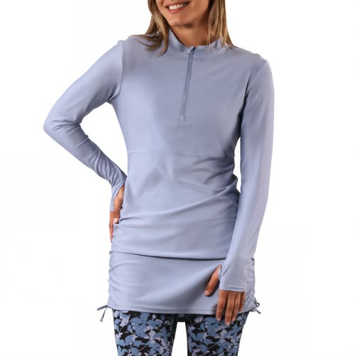 Uv Skinz Convertible Swim Shirtdress In Moon Dust