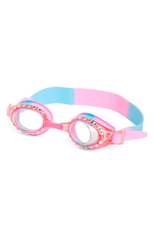 GlamBaby Kids' Bejeweled Swim Goggles in Multi Pink at Nordstrom