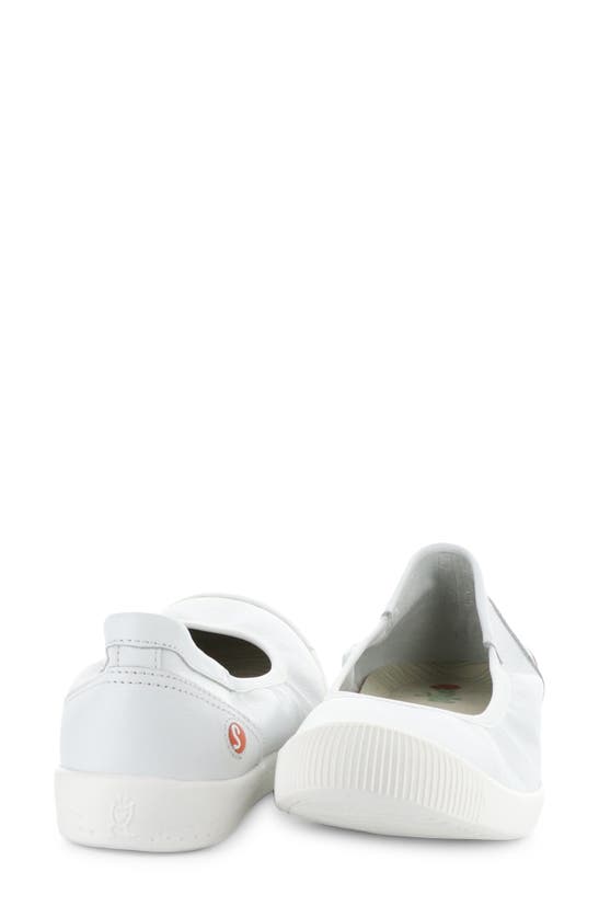 Shop Softinos By Fly London Ilme Ballet Flat In White Smooth