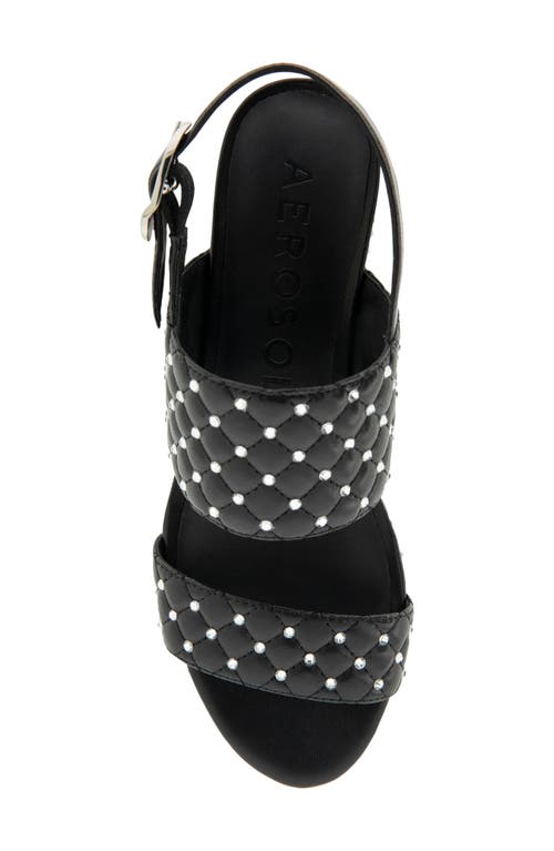 AEROSOLES AEROSOLES CAMERA CRYSTALS SLINGBACK PLATFORM SANDAL 