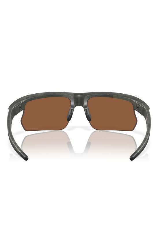 Shop Oakley Bisphaera 68mm Prizm™ Gradient Oversize Polarized Rectangular Sunglasses In Olive