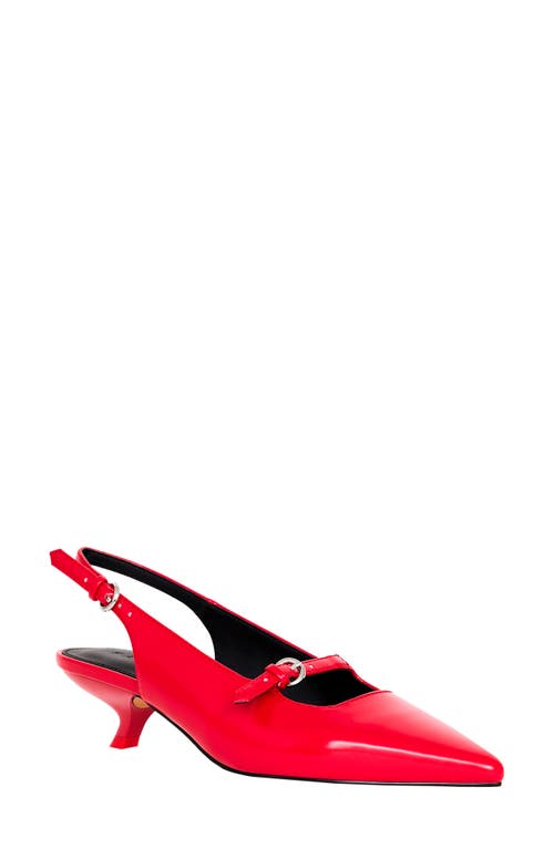 Katy Perry The Micro Heel Pointed Toe Slingback Pump in Bright Red 