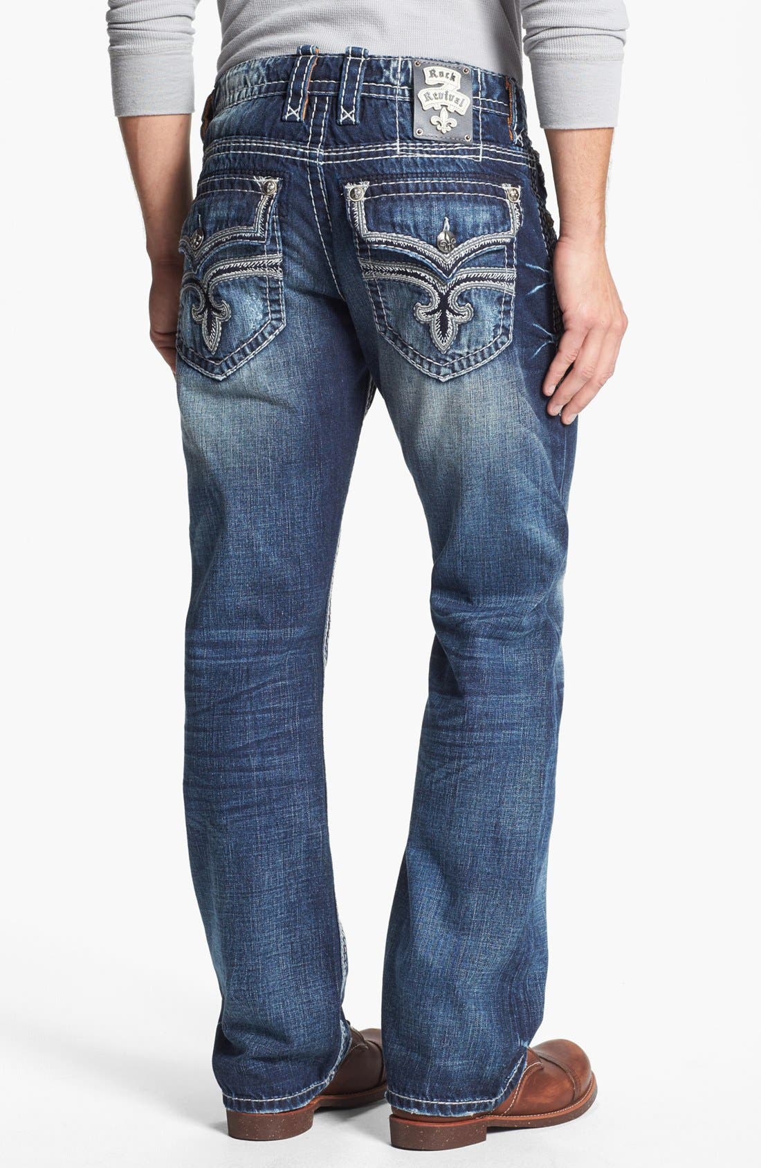 Rock Revival 'Eldon' Bootcut Jeans (Medium Blue) Nordstrom
