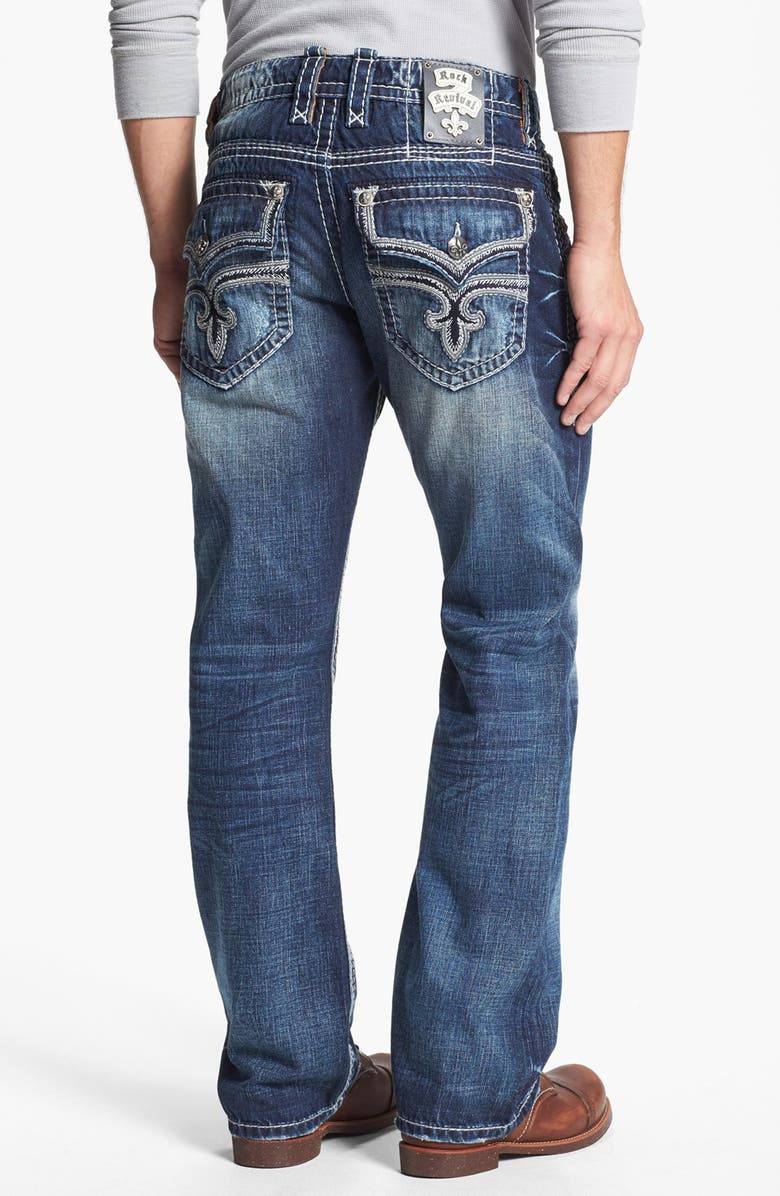 Rock Revival 'Eldon' Bootcut Jeans (Medium Blue) | Nordstrom