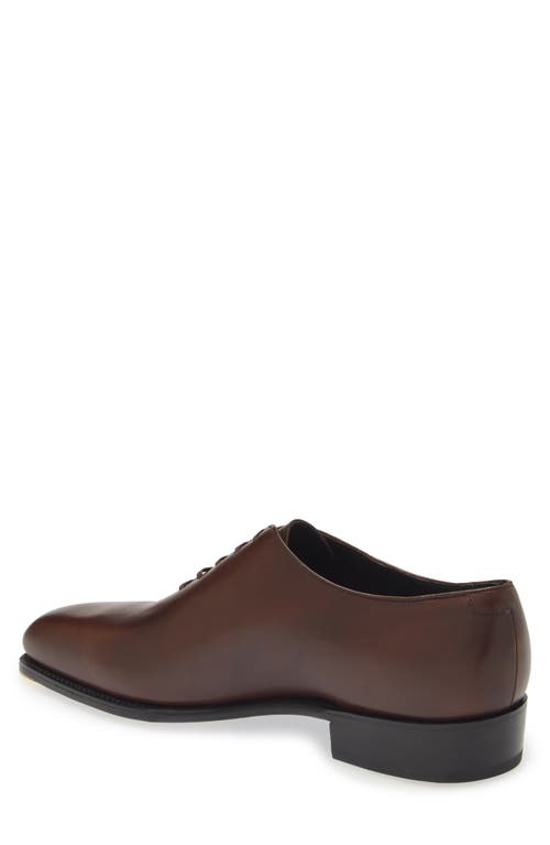 Shop Jm Weston Fusain Cyclist Wholecut Oxford In Cafe