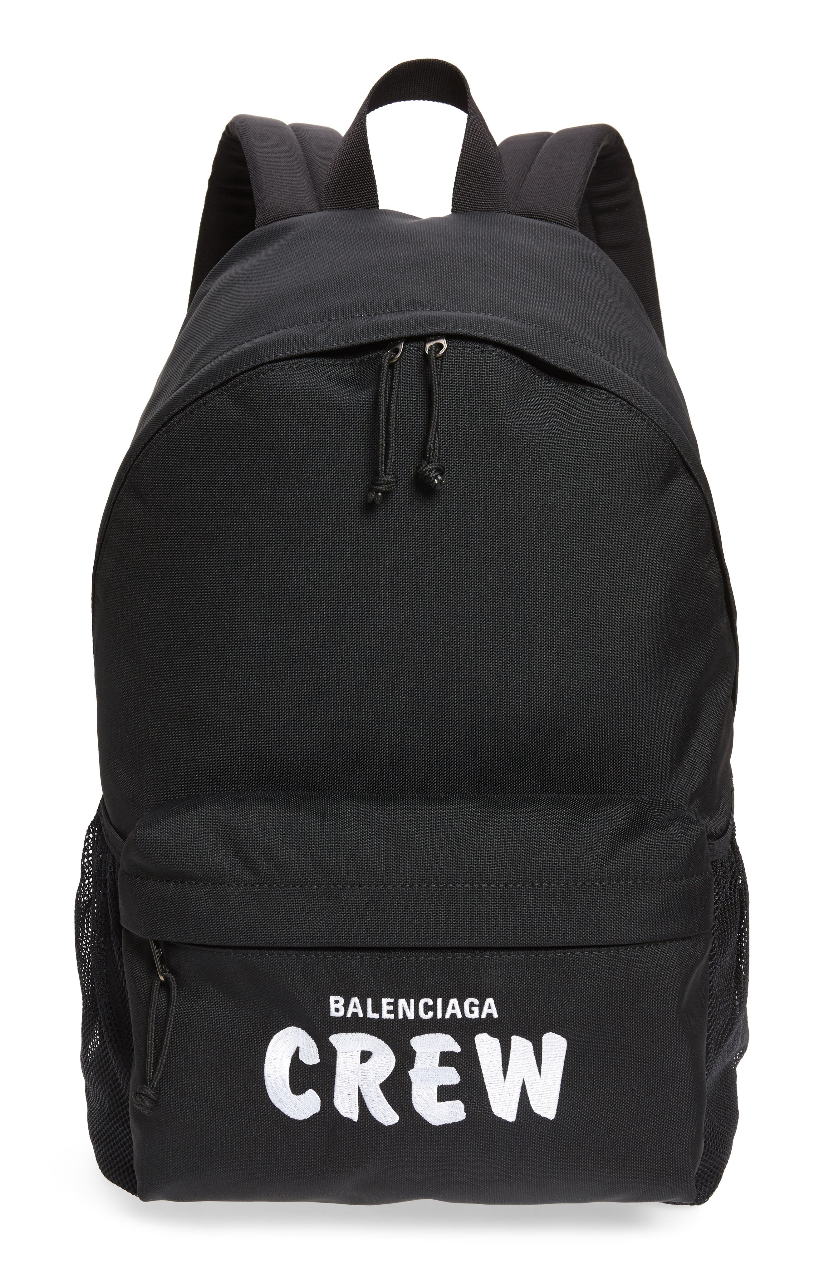 embroidered canvas backpack