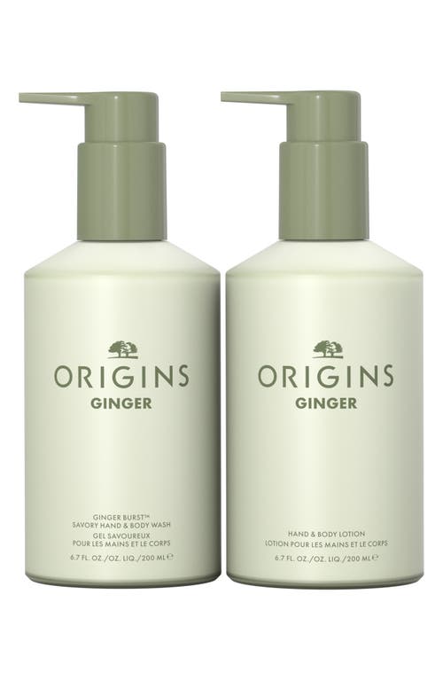 Shop Origins Ginger Aromatic Hand Wash & Lotion Duo Holiday Gift Set $61 Value In No Color