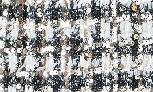 Endless Rose Sequin Check Jacket In Black