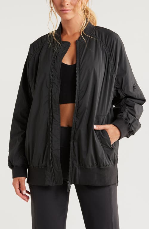 Zella Go With It Aviator Jacket in Black 