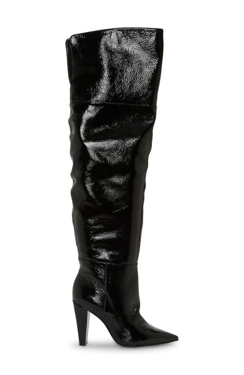 Vince Camuto Minnada Over The Knee Boot In Black Patent