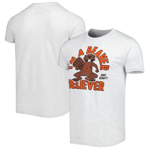 Men's Homefield Ash Oregon State Beavers I'm a Beaver Believer T-Shirt