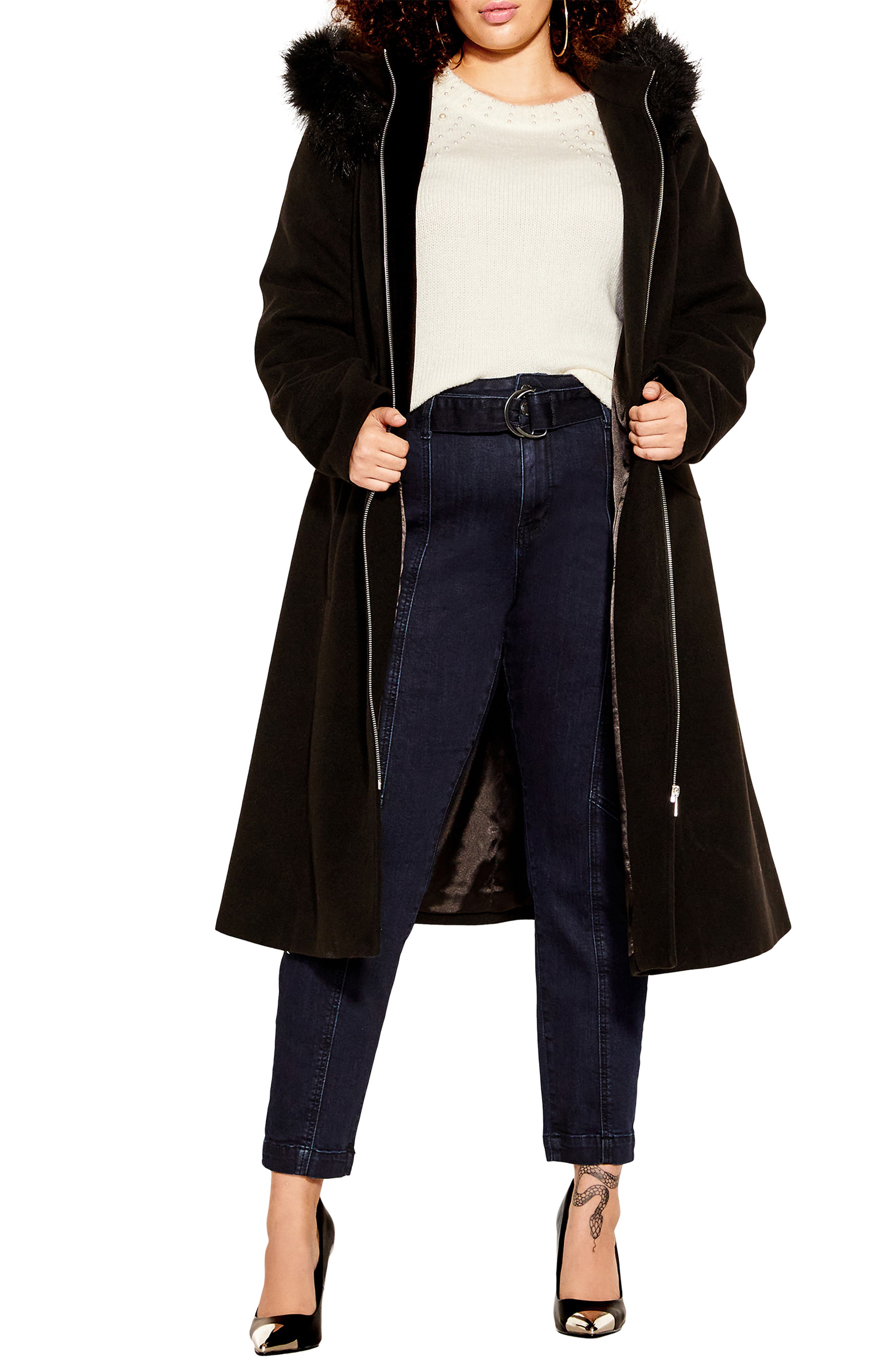 Cecilie Bahnsen Fedora Coat in Black Womens Clothing Coats Long coats and winter coats 