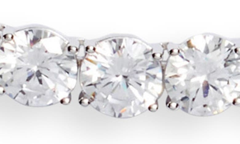 Shop Nordstrom Graduated Cubic Zirconia Tennis Necklace In Clear- Silver